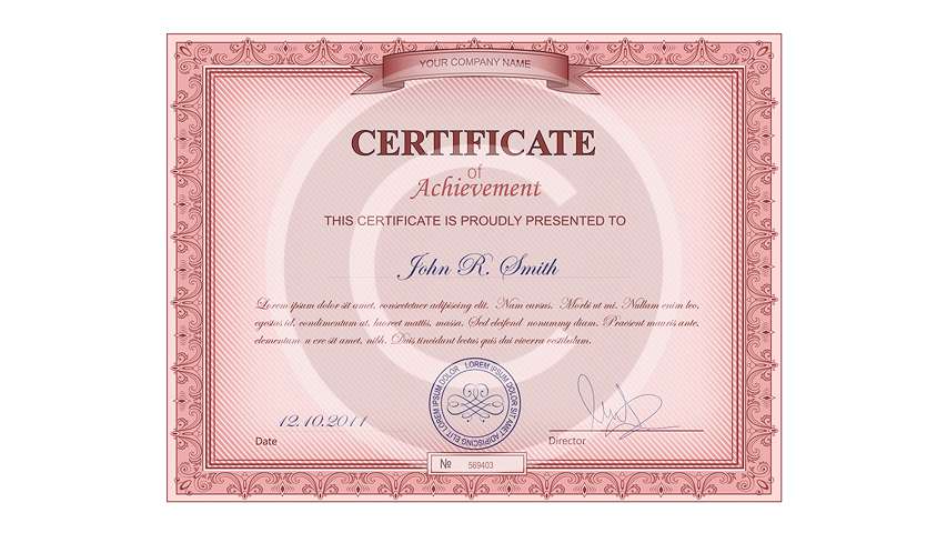 Certificate 1